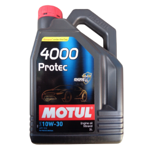 MOTUL 4000 Protec 10W30 Mineral Engine Oil - 3L | All-Round Engine Protection