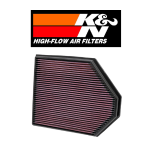 K&N High-Flow Lifetime Engine Air Filter for BMW X3 2011 ONWARDS – Washable, Reusable, Increased Horsepower