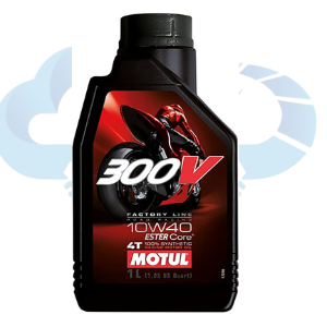 Motul 300V Factory Line Ester Core Fully Synthetic 10W-40 Petrol Engine Oil for Bikes