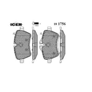 ICER Front Brake Pad for Mini Countryman R60