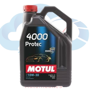 Motul 4000 Protec 10W-30 API SL/CF Engine Oil for Gasoline and Diesel Cars (3.5 L)