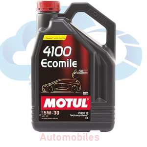 Motul 4100 EcoMile 5W-30 (4L) API SP Technosynthese Engine Oil for Petrol, Diesel & CNG Cars