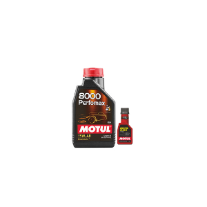Motul 8000 Performax 5W40 1L + 250ml Engine Flush Combo