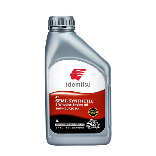 Idemitsu 4T 20W-40 MA | Semi-Synthetic Engine Oil for 4-Stroke Motorcycles | 1 Litre
