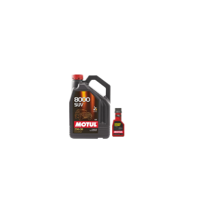 Motul 8000 SUV 5W30 5L + 250ml Engine Flush Combo Pack