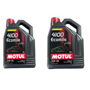 Motul 4100 EcoMile 5W-30 (6L) API SP Technosynthese Engine Oil for Petrol, Diesel & CNG Cars